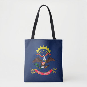 Bolsa Tote Estado Legal Da Bandeira Da Dakota Do Norte