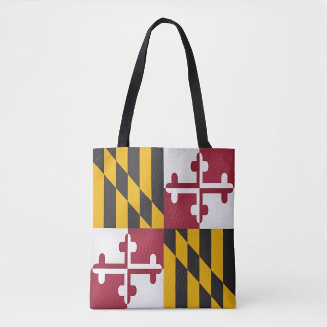 Bolsa Tote Estado legal Da Moda De Bandeira De Maryland (Frente)