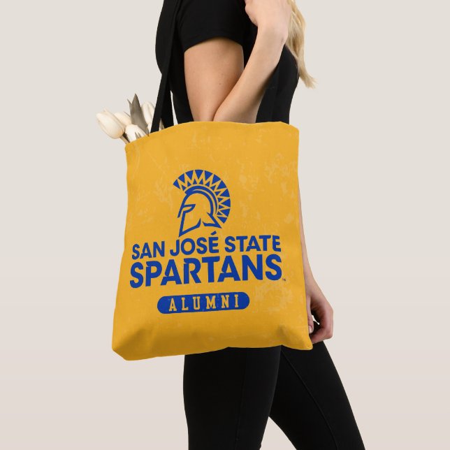 Bolsa Tote Estado Spartans de San Jose afligido (Close Up)