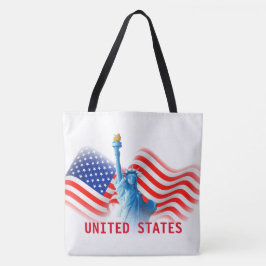 Bolsa Tote Estado Unidos da América - All-Over-Impressão