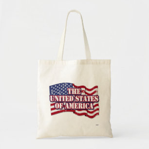 Bolsa Tote Estados Unidos da América com bandeira aflita