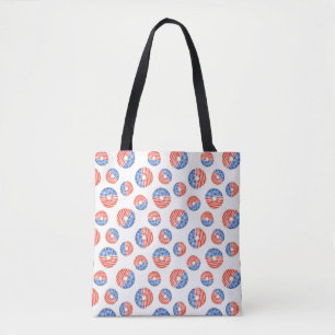 Bolsa Tote Estados Unidos Patrióticos, Estrelas, Stripes e Gr