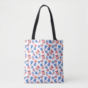 Bolsa Tote Estados Unidos Patrióticos, Estrelas, Stripes e Gr