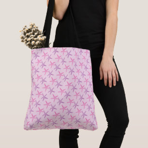Bolsa Tote Estaleiro rosa e púrpura