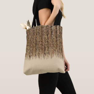 Bolsa Tote Estampa Abstrata Glamourosa de Safari Exótico Mode