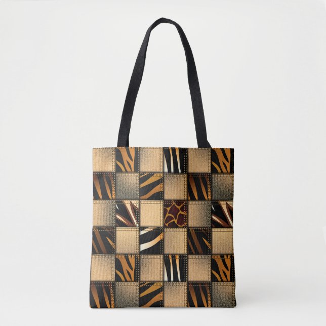 Bolsa tote estampa animal (Frente)
