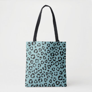 Bolsa Tote Estampa Animal Turquesa