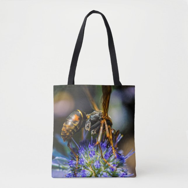 Bolsa Tote Estampa Total Bee Aware (Frente)
