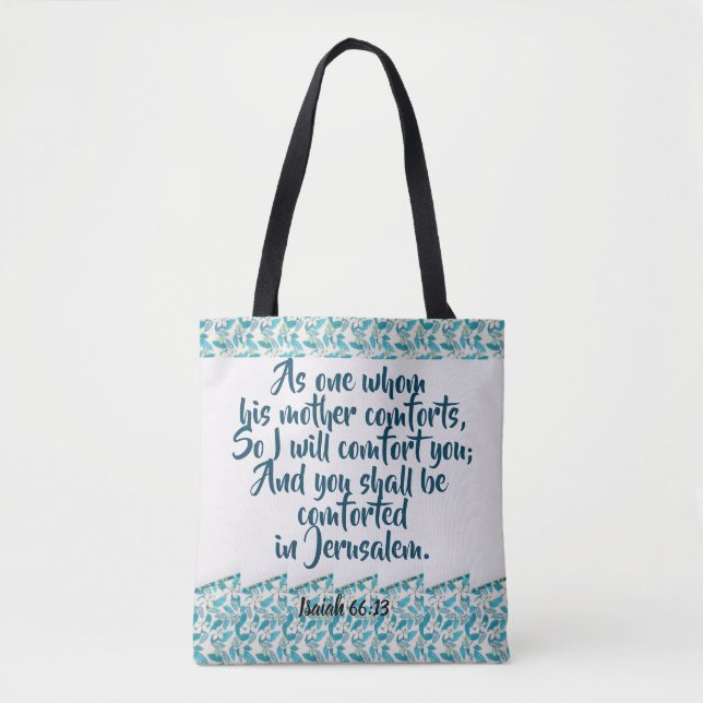 Bolsa Tote Estampa Total de Conforto de Deus (Frente)