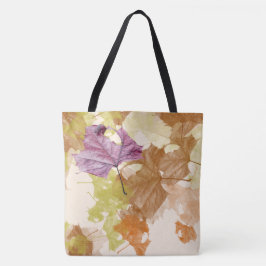 bolsa TOTE estampada com "folhas de outono caindo"