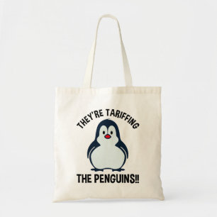 Bolsa Tote Estão a Tarifar os Pinguins!