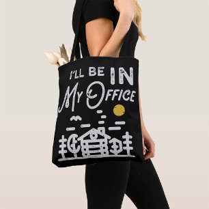 Bolsa Tote Estarei no meu escritório