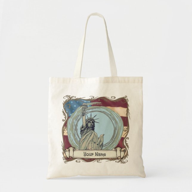 Bolsa Tote Estátua da Liberdade (Frente)