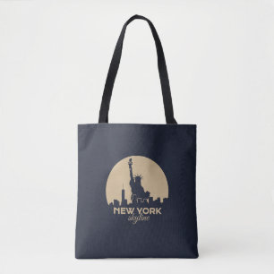 Bolsa Tote Estátua da Liberdade em Nova York, Skyline, Minima
