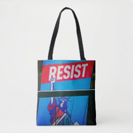 Bolsa Tote Estátua da Liberdade Inscrição, mercearia RESIST
