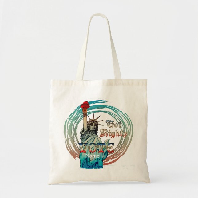 Bolsa Tote Estátua da Liberdade tem Direitos Tote Bag (Frente)
