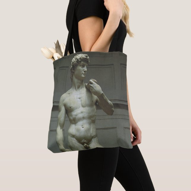 Bolsa Tote Estátua de Davi de Michelangelo (Close Up)