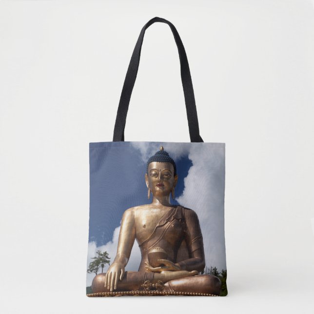 Bolsa Tote Estátua do Buda Sentado (Frente)