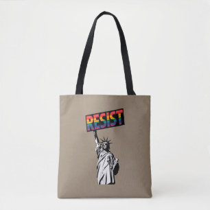 Bolsa Tote Estátua Resistente do Presente Feminista da Liberd