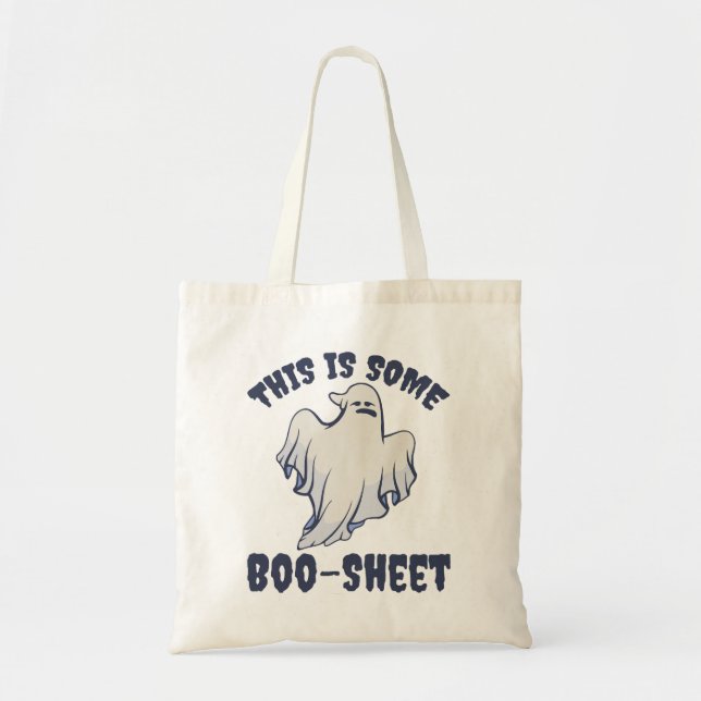 Bolsa Tote Este é um Boo Sheet Sassy Ghost (Frente)