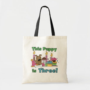 Bolsa Tote Este Puppy tem três Camisetas e presentes