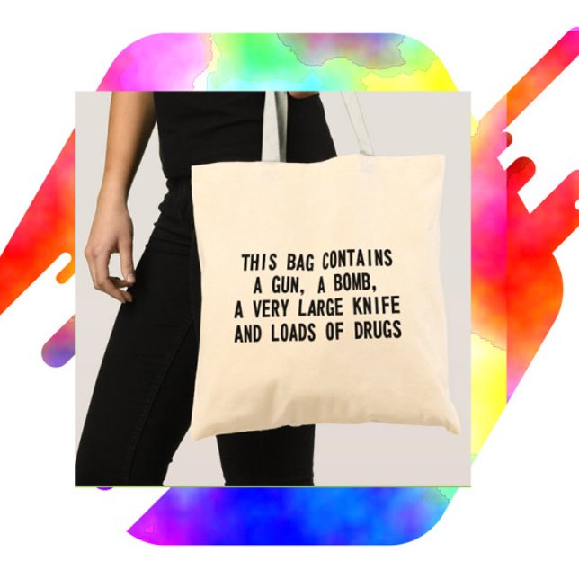 Bolsa Tote Este Saco Contém... sacola (Criador carregado)