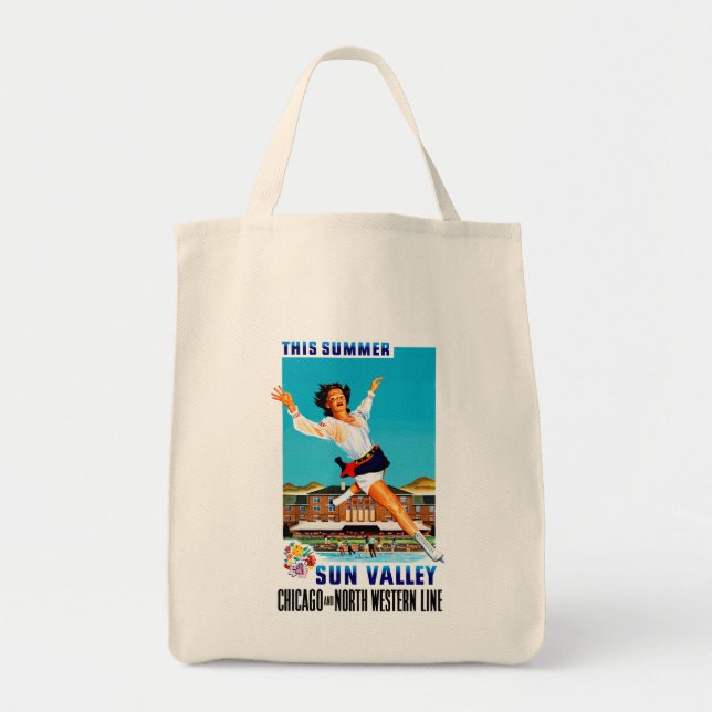 Bolsa Tote Este ~ Sun Valley do verão (Frente)