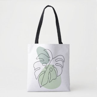 Bolsa Tote Estética Botânica Moderna