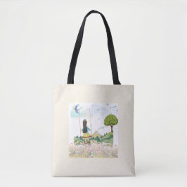 Bolsa Tote Estética com Impressão Total - Menina n