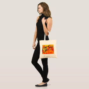Bolsa Tote Estética da Fruta de laranja mole