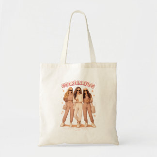 Bolsa Tote Estética de Roupas Coordenadas Amigas Vibes