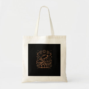 Bolsa Tote Estética Goblincore Cogumelo Fungos Academia