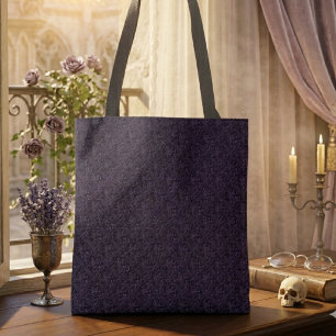 Bolsa Tote Estética Vitoriana Botânica Escura de Corvo Gótico