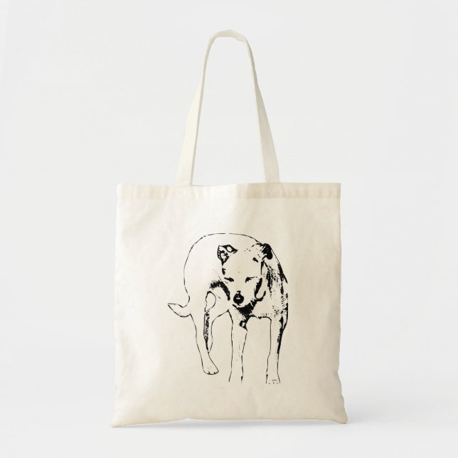 Bolsa Tote Esticando Através Da Luz (Frente)