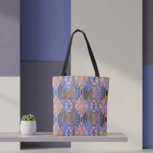 Estilo Batik Azul, Amarelo e Roxo