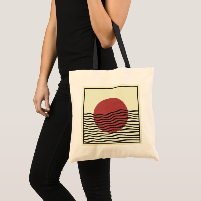 Bolsa Tote Estilo Bauhaus Sunset (Frente (produto))