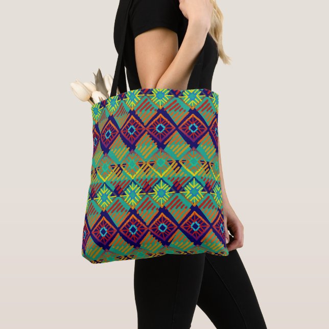 Bolsa Tote Estilo Chic Boho | Lama africana inspirada (Close Up)