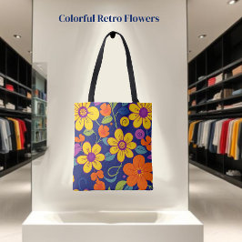 Bolsa Tote Estilo Colorido das Flores-Dopamina