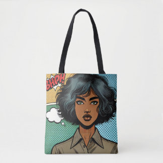 Bolsa Tote Estilo da revista em quadrinhos Rapariga Arte Aman