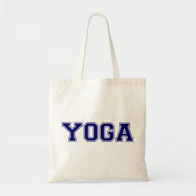 Bolsa Tote Estilo da universidade da ioga (Frente)