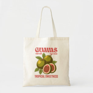 Bolsa Tote Estilo de Arte Gráfica Comercial da Fruta de Guava