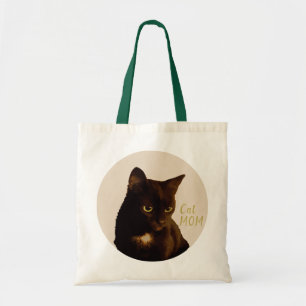 Bolsa Tote Estilo de boho de estimação Black Cat