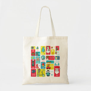 Bolsa Tote Estilo de Cartoon de Calendário Antecipado de Nata