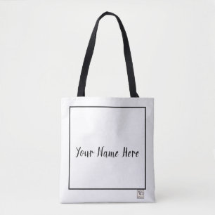 Bolsa Tote Estilo de corpo cruzado ou Compro de nome preto mí