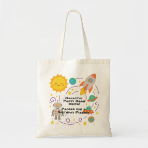 Bolsa Tote Estilo de Giz Editável – Viagem pelo Sistema Solar