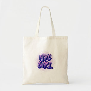 Bolsa Tote Estilo de Grafite de Rapariga NYC