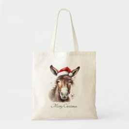 Bolsa Tote Estilo de Mercado de Natal de Burro Country