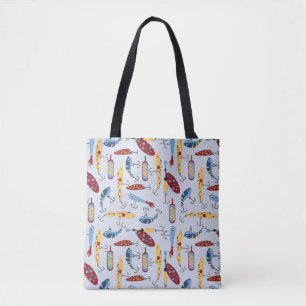 Bolsa Tote Estilo de pesca engraçado para o amante da pesca