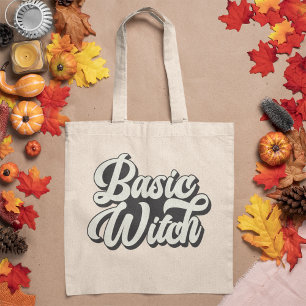 Bolsa Tote Estilo de Retro de Bruxa Básico Personalizável