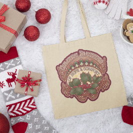 Bolsa Tote Estilo de Vintage de Bênçãos de Natal e Yule